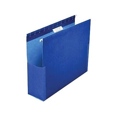 Pendaflex - SureHook Reinforced Hanging File Folders with Box Bottom, 1/5-Cut Tab, Legal Size, 25/Box - Blue Pendaflex - SureHook Reinforced Hanging File Folders with Box Bottom, 1/5-Cut Tab, Legal Size, 25/Box - Blue