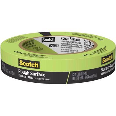 Scotch - 0.94 in. W X 60 yd L Green Extra Strength Masking Tape 1 pk Scotch - 0.94 in. W X 60 yd L Green Extra Strength Masking Tape 1 pk