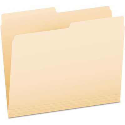 Tops Business Forms - Manila File Folders, 1/2-Cut Tabs: Assorted, Letter Size, 0.75" Expansion, Manila, 100/Box Tops Business Forms - Manila File Folders, 1/2-Cut Tabs: Assorted, Letter Size, 0.75" Expansion, Manila, 100/Box