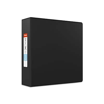 Staples - Heavy Duty 3" 3-Ring Non-View Binder, D-Ring - Black Staples - Heavy Duty 3" 3-Ring Non-View Binder, D-Ring - Black
