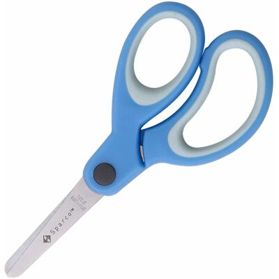 Sparco - 5" Kids Blunt End Scissors Blunted Tip 1 Each - Blue Sparco - 5" Kids Blunt End Scissors Blunted Tip 1 Each - Blue