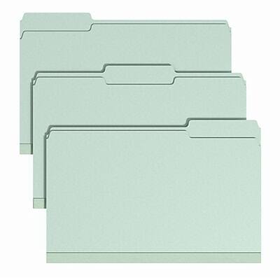 Staples - Heavy Duty Pressboard Classification Folder, 2" Expansion, Legal Size, 25/Pack - Green Staples - Heavy Duty Pressboard Classification Folder, 2" Expansion, Legal Size, 25/Pack - Green