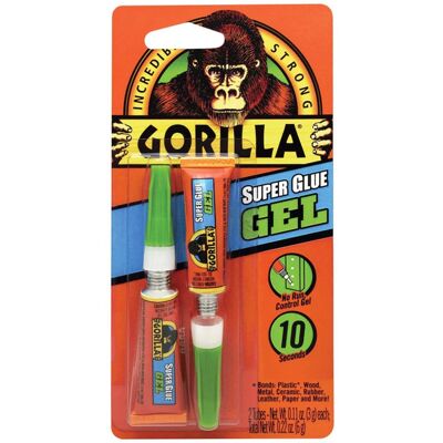 Gorilla - High Strength Glue Clear Super Glue 0.11 oz Gorilla - High Strength Glue Clear Super Glue 0.11 oz