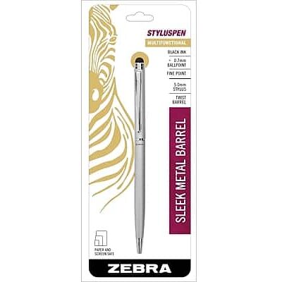 Zebra - Stylus Ballpoint Pen, Fine Point, 0.7mm - Black Ink Zebra - Stylus Ballpoint Pen, Fine Point, 0.7mm - Black Ink