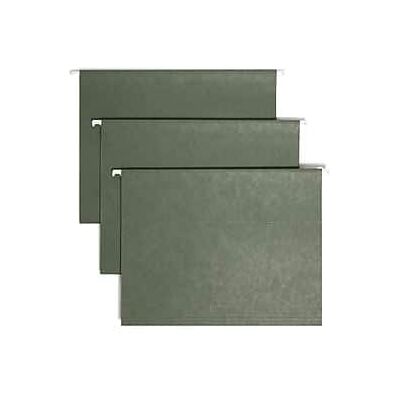 Smead - Hanging File Folder, 5-Tab, Letter, Standard 25/Box - Green Smead - Hanging File Folder, 5-Tab, Letter, Standard 25/Box - Green