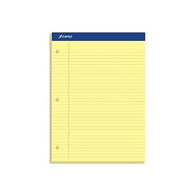 Ampad - Notepad, 8.5" x 11.75", Narrow, 100 Sheets/Pad - Canary Ampad - Notepad, 8.5" x 11.75", Narrow, 100 Sheets/Pad - Canary
