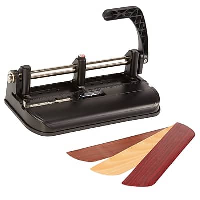 Swingline - Heavy Duty Desktop Adjustable Hole Punch, 32 Sheet Capacity - Black Swingline - Heavy Duty Desktop Adjustable Hole Punch, 32 Sheet Capacity - Black