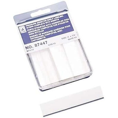 C-line - Shelf Label Strip With Insert, 4" x 7/8", 10/Pack - Clear C-line - Shelf Label Strip With Insert, 4" x 7/8", 10/Pack - Clear