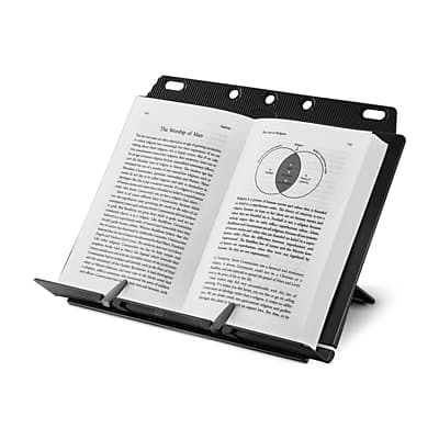 Staples - BookLift Plastic Document Stand with Lip - Black Staples - BookLift Plastic Document Stand with Lip - Black