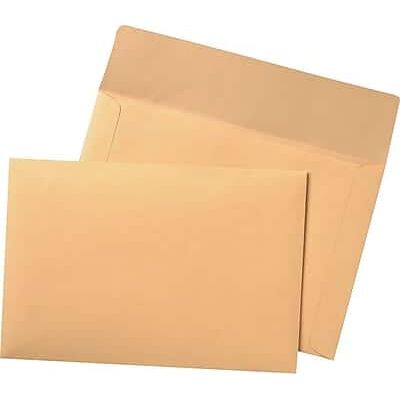 Quality Park - Unsealed Booklet Envelope, 9 1/2" x 11 7/8", 100/Box - Beige Quality Park - Unsealed Booklet Envelope, 9 1/2" x 11 7/8", 100/Box - Beige