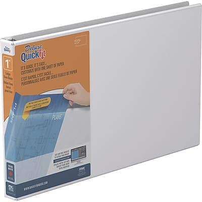 Stride - Heavy Duty 1" 3-Ring View Binders, D-Ring - White Stride - Heavy Duty 1" 3-Ring View Binders, D-Ring - White