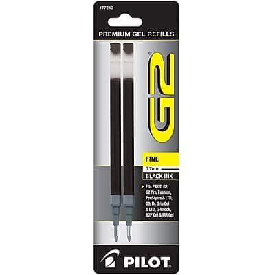 Pilot - G2 Gel-Ink Pens Refill, Fine Point, 2/Pack - Black Ink Pilot - G2 Gel-Ink Pens Refill, Fine Point, 2/Pack - Black Ink