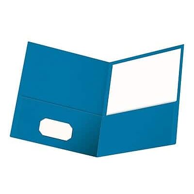 Oxford - 2-Pocket Presentation Folders, 25/Box - Light Blue Oxford - 2-Pocket Presentation Folders, 25/Box - Light Blue