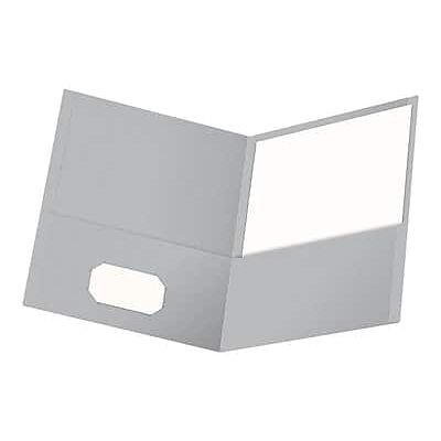 Oxford - 2-Pocket Presentation Folders, 25/Box - Gray Oxford - 2-Pocket Presentation Folders, 25/Box - Gray