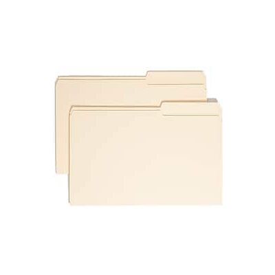 Smead - Recycled File Folder, 2/5-Cut Tab, Right Position, Legal Size, 100/Box - Manila Smead - Recycled File Folder, 2/5-Cut Tab, Right Position, Legal Size, 100/Box - Manila