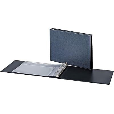 Cardinal - 1" 7-Ring Business Check Binder, D-Ring - Black Cardinal - 1" 7-Ring Business Check Binder, D-Ring - Black