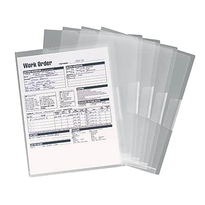 Smead - Organized Up File Pocket, Letter Size, 5/Pack - Clear Smead - Organized Up File Pocket, Letter Size, 5/Pack - Clear