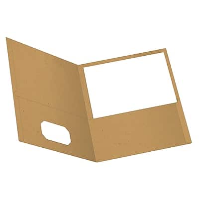 Esselte - Earthwise by Oxford 2-Pocket Portfolio Folders, 25/Box - Natural Esselte - Earthwise by Oxford 2-Pocket Portfolio Folders, 25/Box - Natural