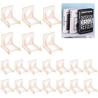Unique Bargains - 20pcs Book Display Stands, 2" Adjustable Display Holder Mini Clear Easel Collector Stand for Comics, Magazines, DVDs Unique Bargains - 20pcs Book Display Stands, 2" Adjustable Display Holder Mini Clear Easel Collector Stand for Comics, Magazines, DVDs
