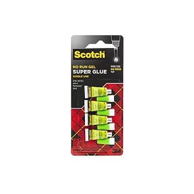 Scotch - Single Use Super Glue, 0.17 oz., 4/Pack - Clear Scotch - Single Use Super Glue, 0.17 oz., 4/Pack - Clear