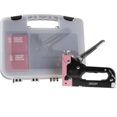 Stalwart - Light Duty Staple Gun Fabric Stapler Gun for Crafts, Cardboard, Boards or Classroom with 600 Standard 4-14mm Staples Stalwart - Light Duty Staple Gun Fabric Stapler Gun for Crafts, Cardboard, Boards or Classroom with 600 Standard 4-14mm Staples