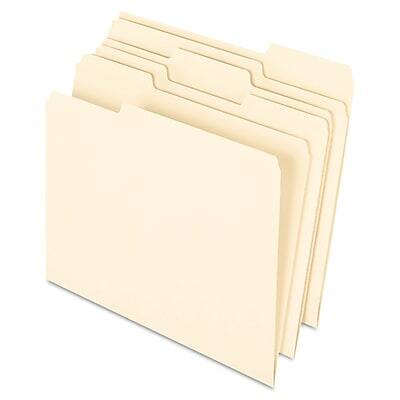 Pendaflex - Earthwise Recycled File Folder, 1/3-Cut Tab, Letter Size, 100/Box - Manila Pendaflex - Earthwise Recycled File Folder, 1/3-Cut Tab, Letter Size, 100/Box - Manila