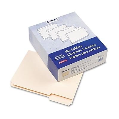 Pendaflex - Recycled File Folder, 1/3-Cut Tab, Letter Size, 100/Box - Manila Pendaflex - Recycled File Folder, 1/3-Cut Tab, Letter Size, 100/Box - Manila