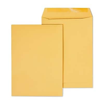 Staples - Gummed Kraft Catalog Envelopes, 7.5"L x 10.5"H, 100/Box - Brown Staples - Gummed Kraft Catalog Envelopes, 7.5"L x 10.5"H, 100/Box - Brown