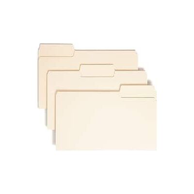 Smead - SuperTab Heavyweight File Folder, Oversized 1/3-Cut Tab, Legal - Manila Smead - SuperTab Heavyweight File Folder, Oversized 1/3-Cut Tab, Legal - Manila