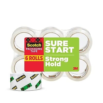 Scotch - Packing Tape, 1.88" x 54.6 yds., 6/Pack - Clear Scotch - Packing Tape, 1.88" x 54.6 yds., 6/Pack - Clear