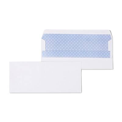 Staples - Self Seal Self Seal Security Tinted #10 Business Envelopes, 4 1/8" x 9 1/2", 500/Box - White Staples - Self Seal Self Seal Security Tinted #10 Business Envelopes, 4 1/8" x 9 1/2", 500/Box - White
