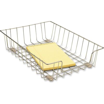 Fellowes - Wire 3" Letter Tray Compartment Size : 8.50" x 11" x 3" 3" Height x 10" Width x 14.13" Depth - Silver Fellowes - Wire 3" Letter Tray Compartment Size : 8.50" x 11" x 3" 3" Height x 10" Width x 14.13" Depth - Silver