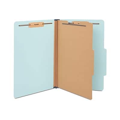 Staples - 60% Recycled Pressboard Classification Folder, 1-Divider, 1.75" Expansion, Legal Size, 20/Box - Light Blue Staples - 60% Recycled Pressboard Classification Folder, 1-Divider, 1.75" Expansion, Legal Size, 20/Box - Light Blue