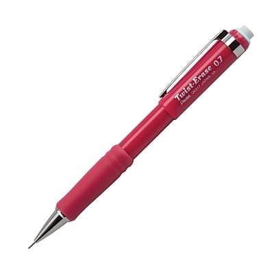 Pentel - Twist-Erase III Mechanical Pencil, 0.7mm, #2 Medium Lead - Black Pentel - Twist-Erase III Mechanical Pencil, 0.7mm, #2 Medium Lead - Black