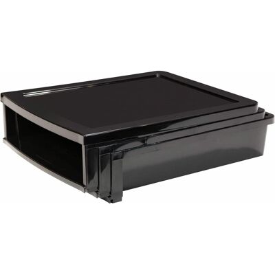 Storex - Quick Stack Construction Paper Sorter 500 x Sheet 3 Compartment 8.40" x 11.25" x 13" Length Plastic - Black Storex - Quick Stack Construction Paper Sorter 500 x Sheet 3 Compartment 8.40" x 11.25" x 13" Length Plastic - Black
