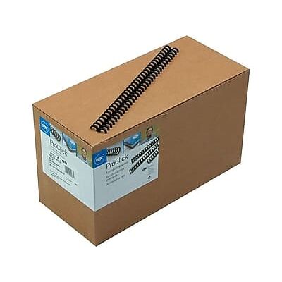 GBC - ProClick 5/16" Plastic Binding Spine Comb, 45 Sheet Capacity, 100/Box - Black GBC - ProClick 5/16" Plastic Binding Spine Comb, 45 Sheet Capacity, 100/Box - Black