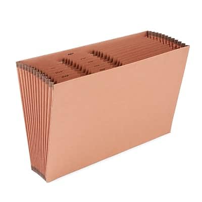 Staples - Heavy Duty Reinforced Accordion File, Monthly Index, 12-Pocket, Legal Size - Brown Staples - Heavy Duty Reinforced Accordion File, Monthly Index, 12-Pocket, Legal Size - Brown