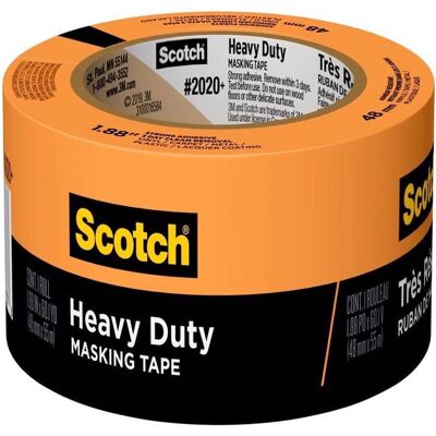Scotch - 1.88 in. W X 60 yd L Orange Strong Strength Masking Tape 1 pk Scotch - 1.88 in. W X 60 yd L Orange Strong Strength Masking Tape 1 pk