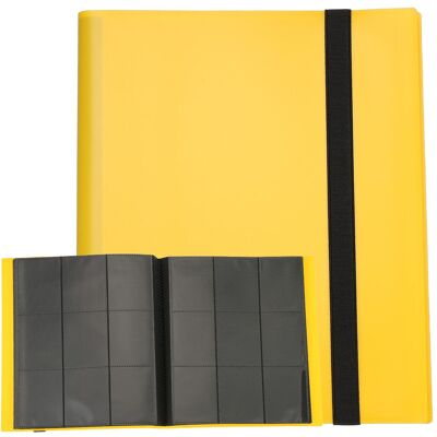 Unique Bargains - 9 Pocket Trading Card Binder, PU Cover 540 Side Loading Card Album Folder for TCG Game Sports Cards - Yellow Unique Bargains - 9 Pocket Trading Card Binder, PU Cover 540 Side Loading Card Album Folder for TCG Game Sports Cards - Yellow