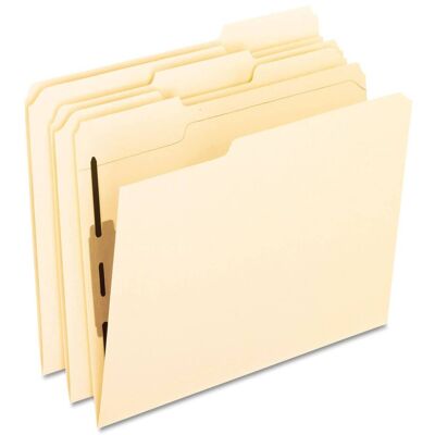 Tops Business Forms - Manila Fastener Folders with Bonded Lesspace Fasteners, 1 Fastener, Letter Size, Manila Exterior, 50/Box Tops Business Forms - Manila Fastener Folders with Bonded Lesspace Fasteners, 1 Fastener, Letter Size, Manila Exterior, 50/Box
