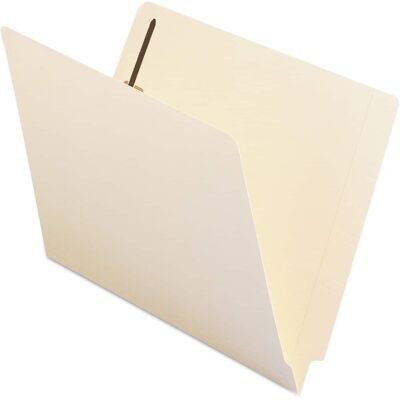 Smead Manufacturing - End Tab Fastener Folders with Reinforced Straight Tabs, 11-pt Manila, 1 Fastener, Letter Size, Manila Exterior, 50/Box Smead Manufacturing - End Tab Fastener Folders with Reinforced Straight Tabs, 11-pt Manila, 1 Fastener, Letter Size, Manila Exterior, 50/Box