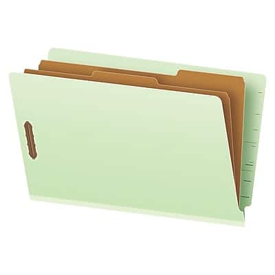 Pendaflex - Reinforced Pressboard Classification Folder, 2-Dividers, 2" Expansion, Legal Size, 10/Box - Light Green Pendaflex - Reinforced Pressboard Classification Folder, 2-Dividers, 2" Expansion, Legal Size, 10/Box - Light Green