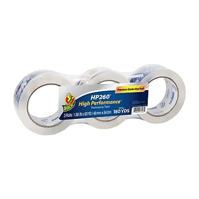 Duck - HP260 Heavy Duty Packing Tape, 1.88" x 60 yds., 3/Pack - Clear Duck - HP260 Heavy Duty Packing Tape, 1.88" x 60 yds., 3/Pack - Clear