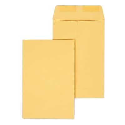Staples - Gummed Kraft Catalog Envelopes, 6" x 9", 100/Box - Brown Staples - Gummed Kraft Catalog Envelopes, 6" x 9", 100/Box - Brown