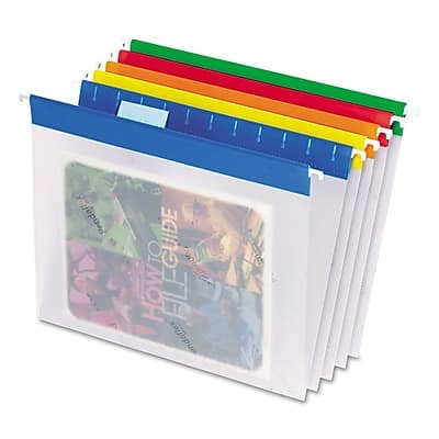 Pendaflex - EasyView Poly Hanging File Folders, Assorted Color Bar, Letter, Holds 8 1/2"H x 11"W, 25/Bx - Assorted Colors Pendaflex - EasyView Poly Hanging File Folders, Assorted Color Bar, Letter, Holds 8 1/2"H x 11"W, 25/Bx - Assorted Colors