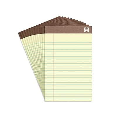 TRU RED - Notepad, 5" x 8", Narrow Ruled, 50 Sheets/Pad, Dozen - Canary Yellow TRU RED - Notepad, 5" x 8", Narrow Ruled, 50 Sheets/Pad, Dozen - Canary Yellow