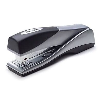 Swingline - Optima Grip Desktop Stapler, 25-Sheet Capacity - Silver Swingline - Optima Grip Desktop Stapler, 25-Sheet Capacity - Silver