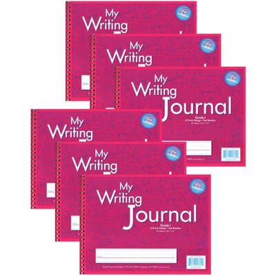 Zaner-Bloser - My Writing, Journal, Grade 1, Pink, Pack of 6 Zaner-Bloser - My Writing, Journal, Grade 1, Pink, Pack of 6
