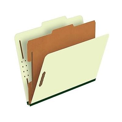 Pendaflex - Reinforced Pressboard Classification Folder, 1-Dividers, 1 3/4" Expansion, Letter Size, 10/Box - Light Green Pendaflex - Reinforced Pressboard Classification Folder, 1-Dividers, 1 3/4" Expansion, Letter Size, 10/Box - Light Green