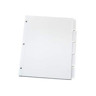 Oxford - Print & Apply Label Paper Dividers, 5-Tab, 25 Sets/Box - White Oxford - Print & Apply Label Paper Dividers, 5-Tab, 25 Sets/Box - White